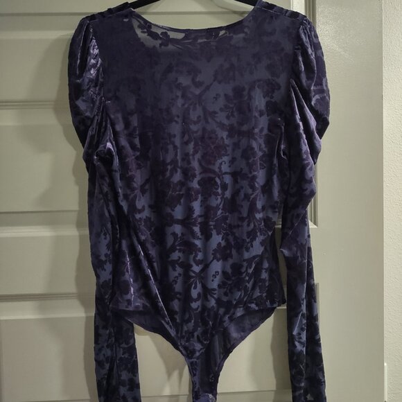 Intimately FREE PEOPLE Magic Hour Velvet Bodysuit Women's Size XLarge NWT - Picture 6 of 9